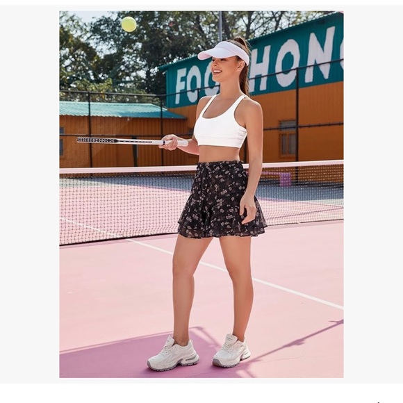 LOMMOJ | Spring/Summer Chiffon Skorts w/Ruffle for tennis or casual wear - Picture 2 of 4